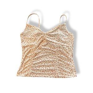 [Freezia] Beige Floral Tank